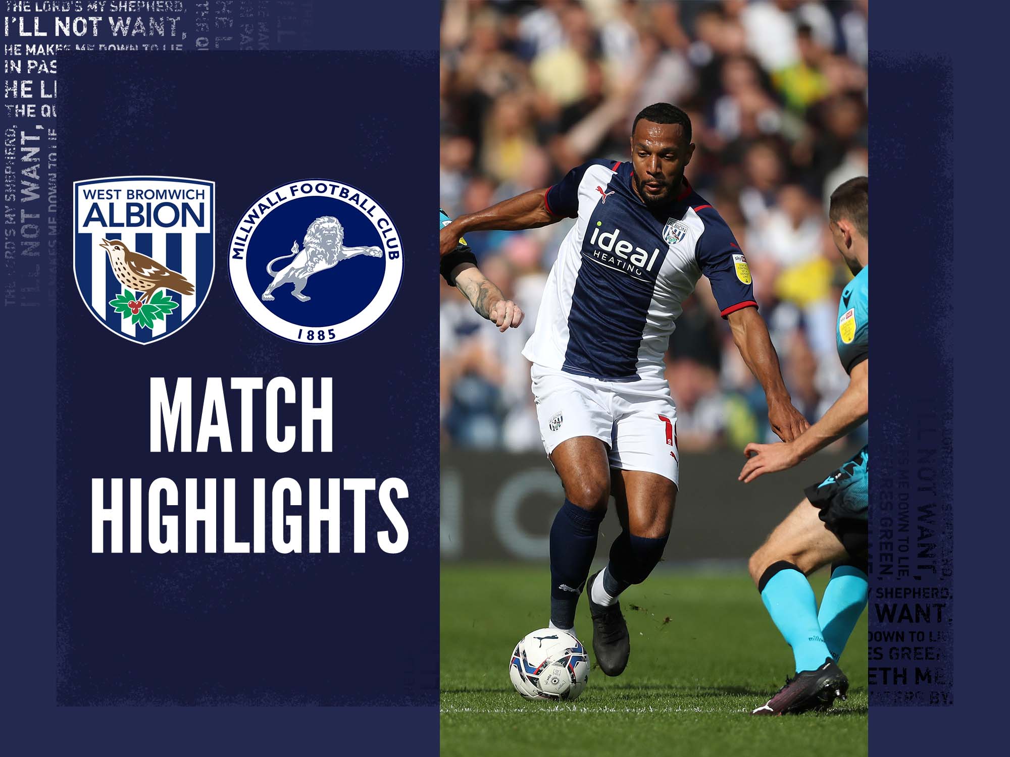 Albion v Millwall match highlights West Bromwich Albion